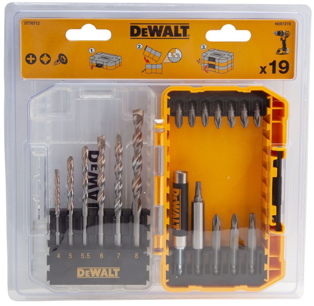 DeWALT DT70712 19-darabos készlet