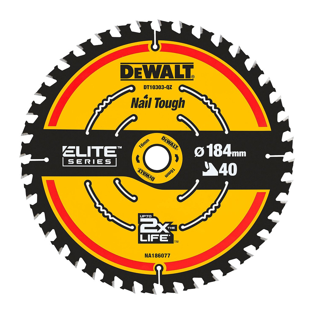 DeWALT DT10303 ELITE fűrészlap. 184 x 16 mm. 40 fogú