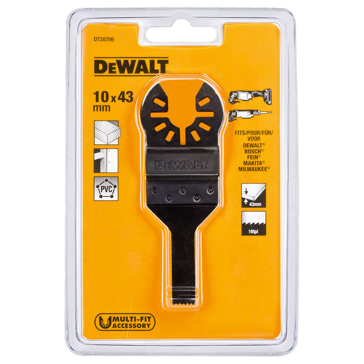 DeWALT DT20706 fűrészlap 10x43 mm