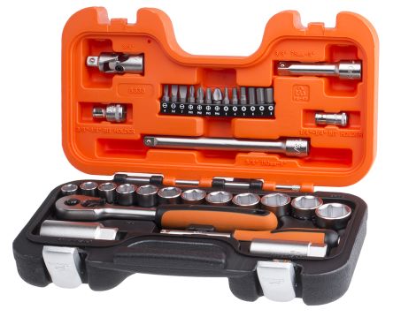 Bahco S330 dugókulcs készlet 1/4" és 3/8"