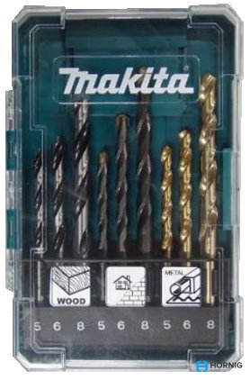 Makita D-71962 9 részes fúrókészlet hengeres szárral