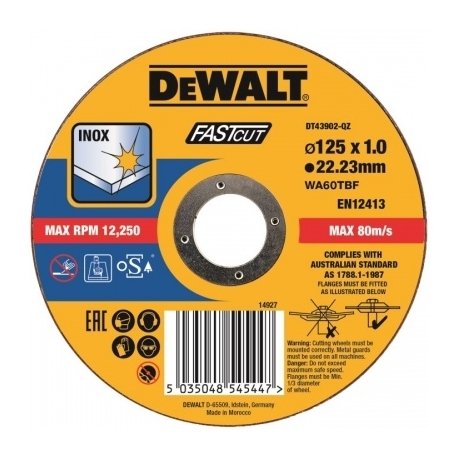 DeWalt DT43902 Vágótárcsa 125×1 mm