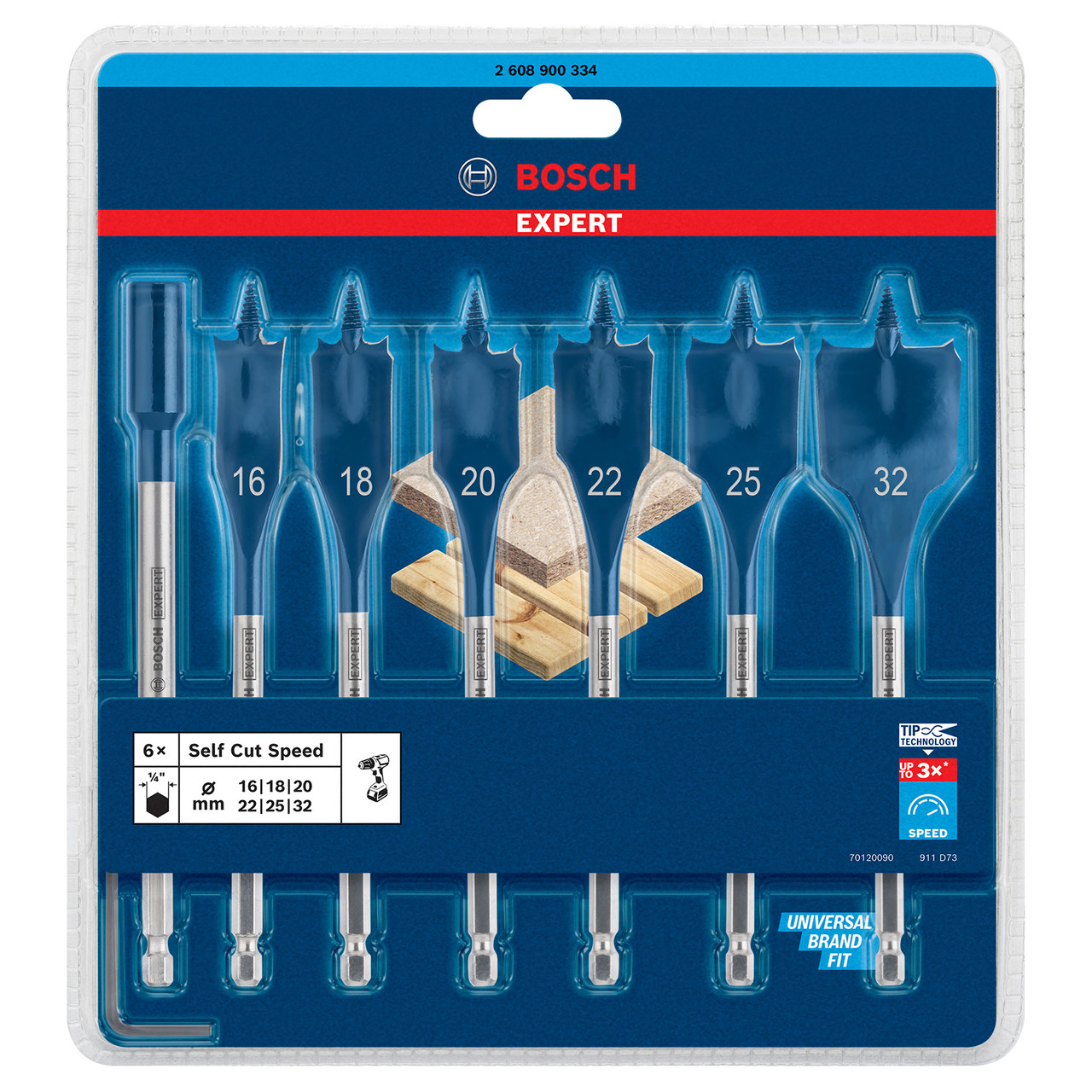 BOSCH 2608900334 laposfúró készlet 7 darabos