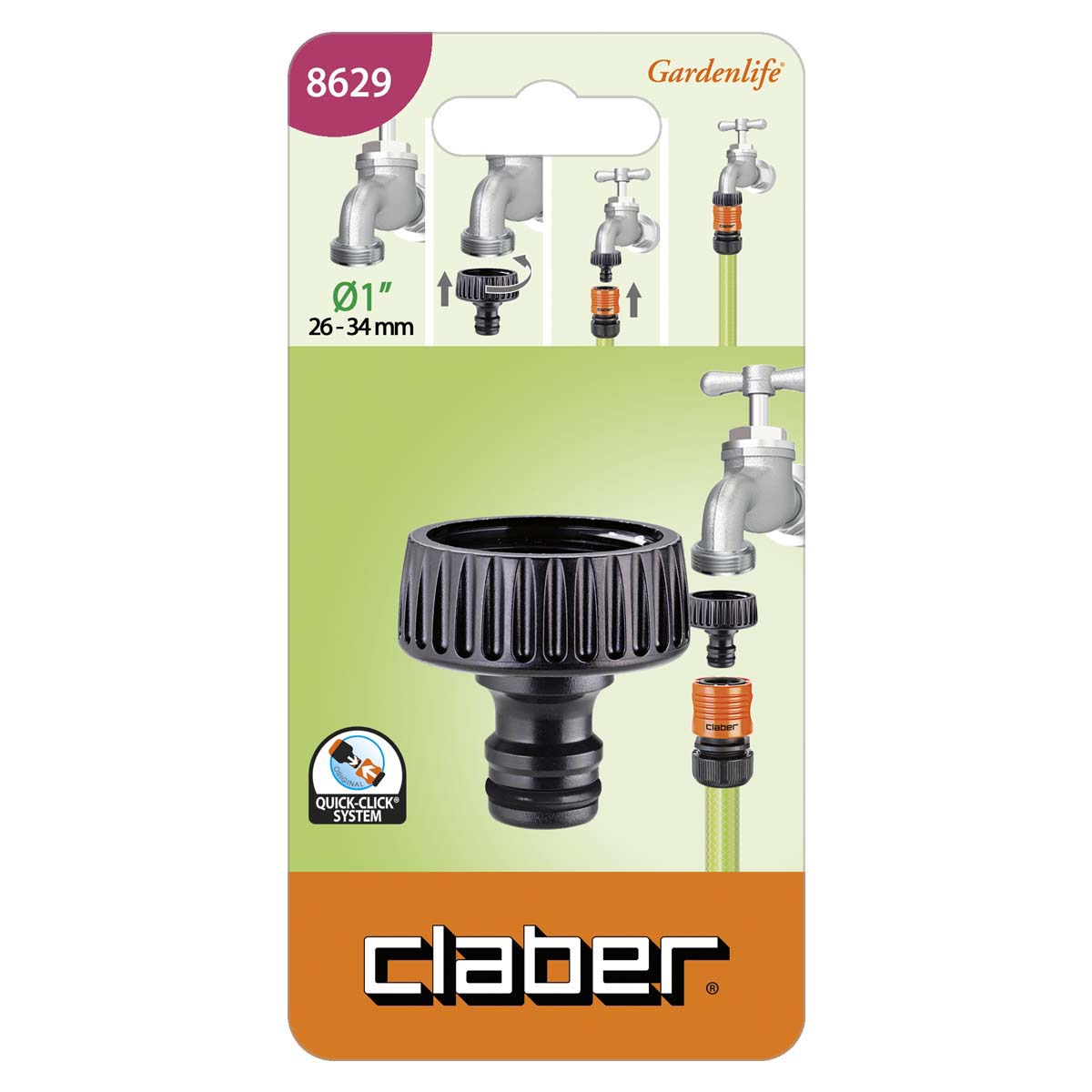 Csapcsatlakozó 1" CLABER 8629