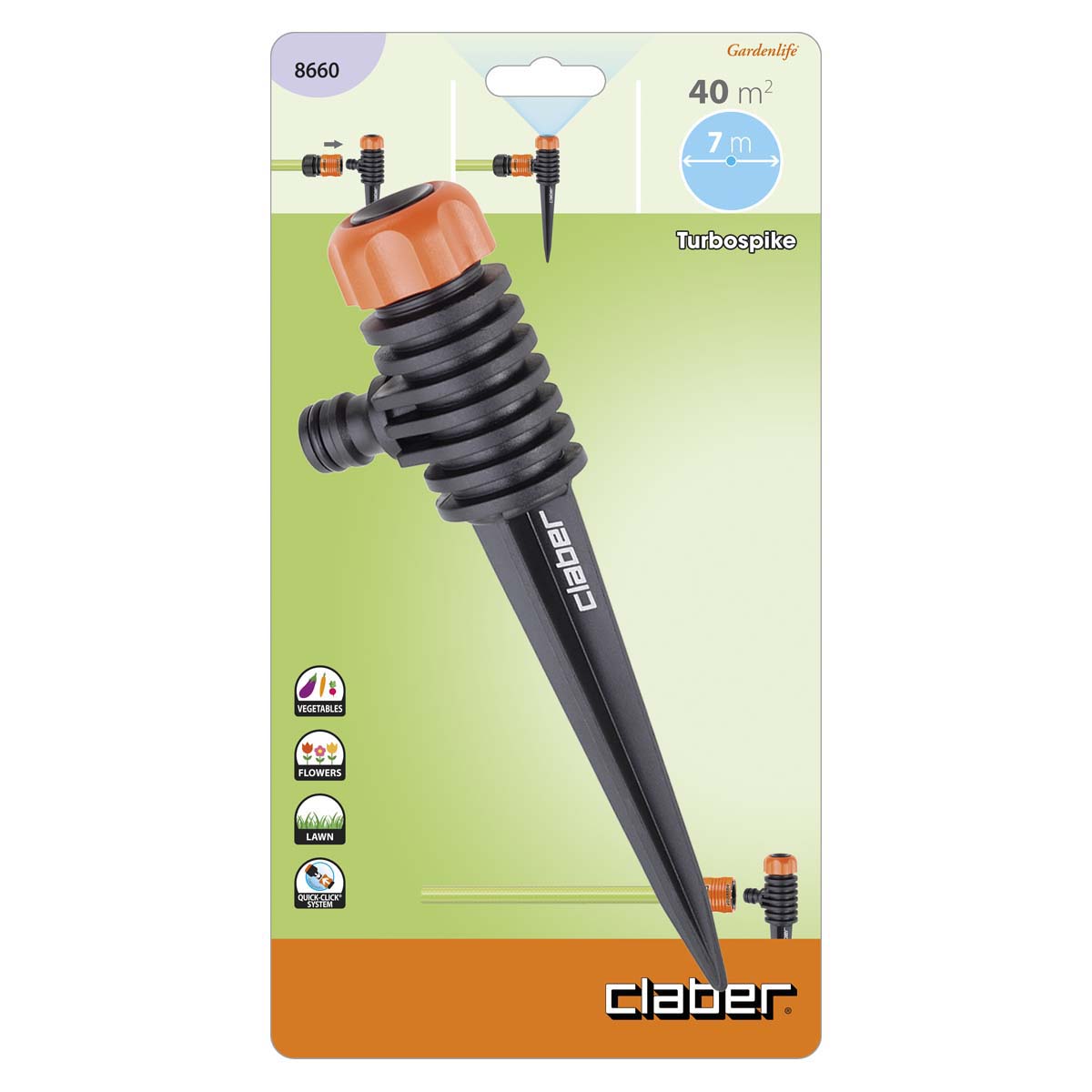 locsolófej - TURBO CLABER 8660