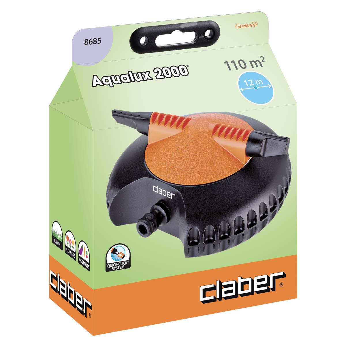 AQUALUX 2000 CLABER 8685 forgó locsolófej