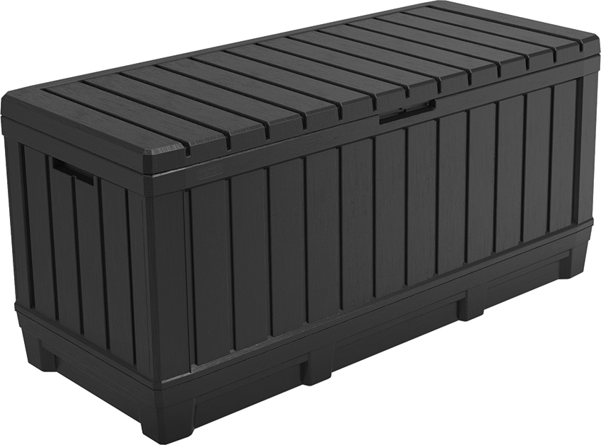 Tárolóláda KENTWOOD 350 L grafitszürke 249462
