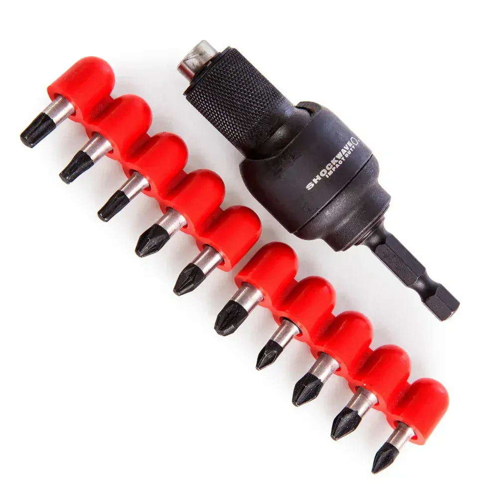 Milwaukee Shockwave szögletes adapter + 10 db bit