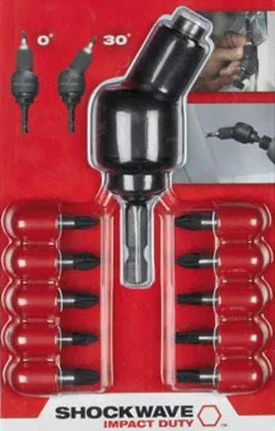 Milwaukee Shockwave szögletes adapter + 10 db bit